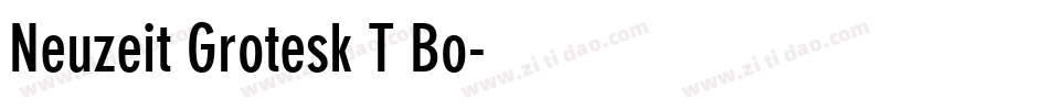 Neuzeit Grotesk T Bo字体转换